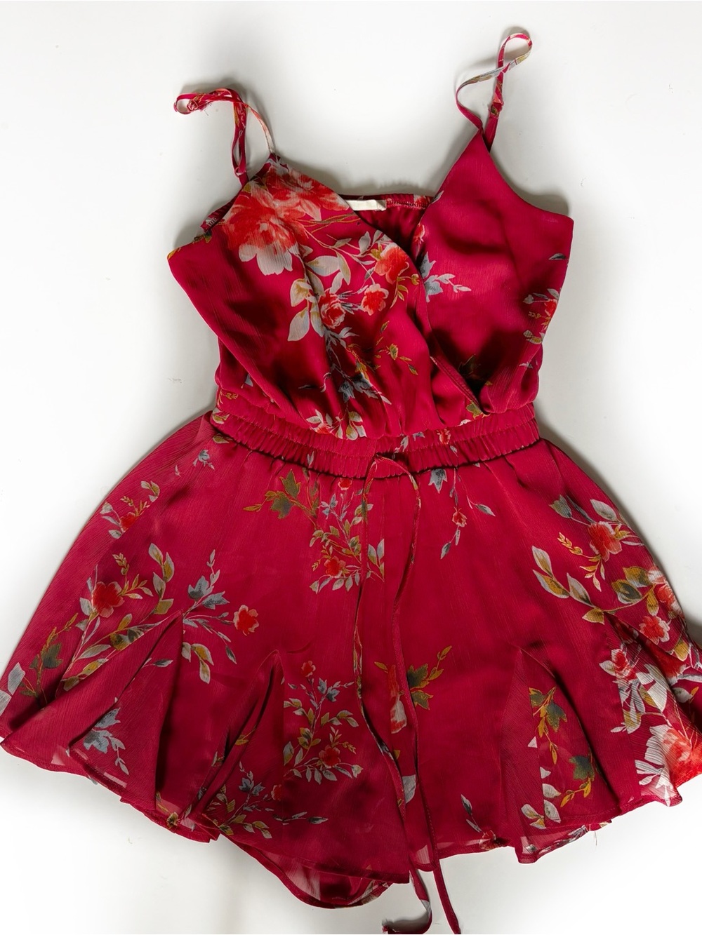 Altar’d State Red Floral Romper -